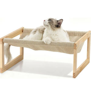 Hamaca de Madera Transpirable para Gatos, Cama para Mascotas de Interior, Rascador para Gatos - Product Image 1