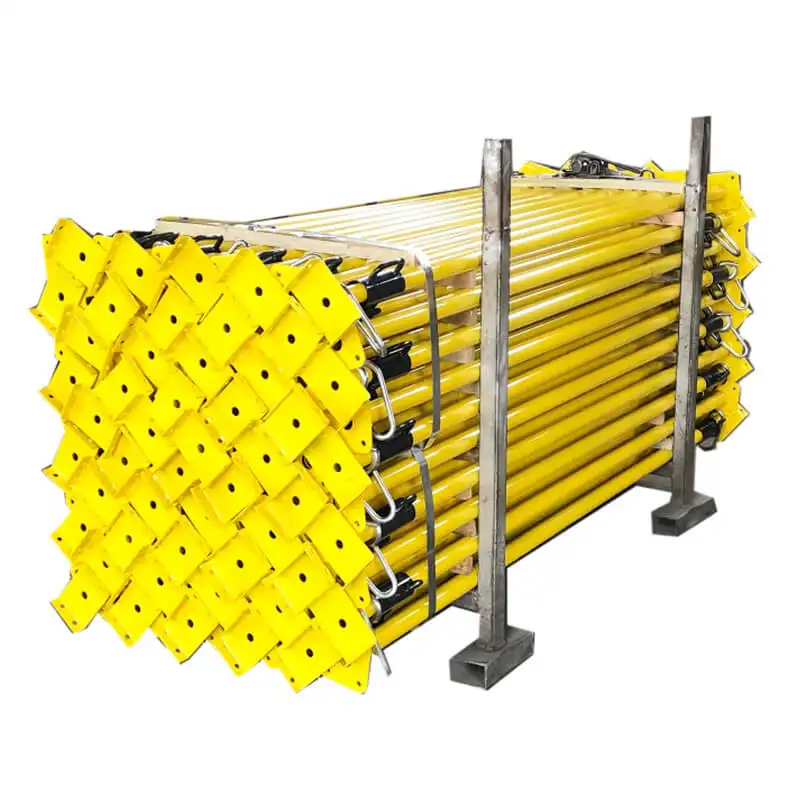 Q235 Steel Scaffolding Poles adjustable building formwork steel support Push Pull Prop