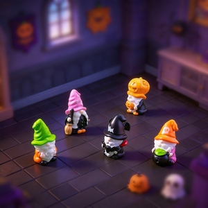 Resin Halloween Witch for and Dwarf Figurines-DIY Decorative Accessories & Car Desktop Trinkets - Product Image 1