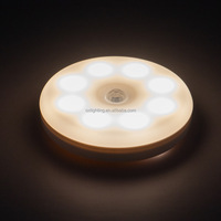 Capteur de corps humain rechargeable Veilleuse LED avec capteur de mouvement PIR