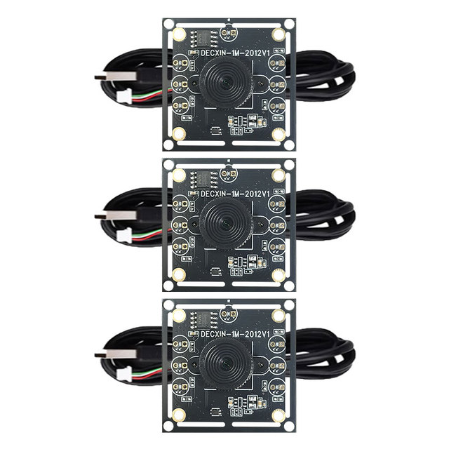 Autodarts  3PCS 100 Degree Camera Module 1MP OV9732 1280x720 USB Free Driver Manual Focus, with 2 Meter Cable for WinXP/7/8/10