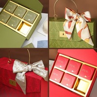 Nouvelle boîte cadeau de mariage rouge portable pour vin, pliable et créative, pour demoiselles d'honneur, avec finition mate, gaufrage et pelliculage brillant