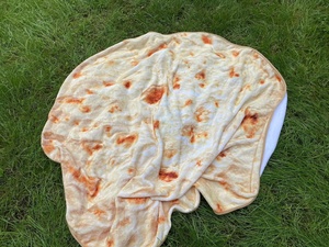 Funda de poliéster 100% personalizada, súper suave, con diseño impreso, disponible en varios estampados, para pizza, concha, pan, tortilla, tejido liso - Product Image 5