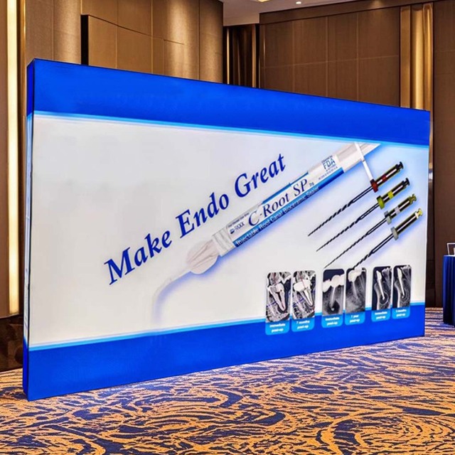 FEAMONT Portable Pop-Up Banner Display Stand Foldable Roll Retractable Backdrop Holder for Exhibition Event Trade Shows