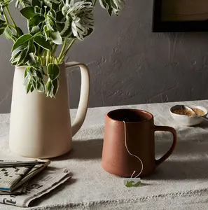 كوب قهوة حليب مخصص مصنوع من السيراميك متعدد الألوان على الطراز الأوروبي من السلع المنزلية بشعار مخصص صديق للبيئة للهدايا