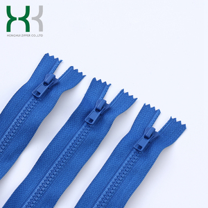<span class=keywords><strong>HH</strong></span> <span class=keywords><strong>Marca</strong></span> 7 # Nylon Open-End Auto Lock Gris Cremalleras de cadena larga para prendas de vestir - Product Image 5