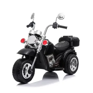 Nouveautés en vogue les enfants montent sur des motos rechargeables à trois roues 6V tricycle à batterie Harley sports motorisés électriques avec lumière