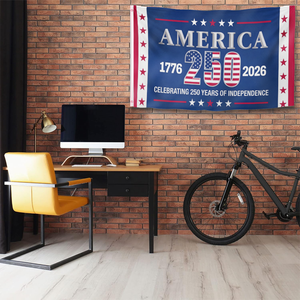 Bandera del 250 Aniversario de la <span class=keywords><strong>Independencia</strong></span> de Estados Unidos, 3x5 pies, 1776-2026, Bandera de Poliéster para Exteriores de Doble Cara para el 4 de Julio, Patriótica - Product Image 4