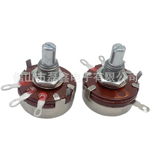 โพเทนชิโอมิเตอร์แบบฟิล์มคาร์บอน Wth118 10K 2W แบบหมุนปรับได้ กำลังสูง พร้อมแกนเกลียว M8x0.75 แบบมีร่อง - Product Image 3