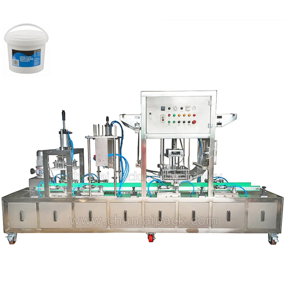 Linear Barrel Bucket Can Tub Pail Drum Liquid Filling Machine