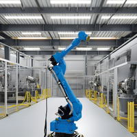 Lengan Robot 6 Axis YASKAWA Motoman GP180 Robot Palletizing Otomatis Beban Angkut 180kg Jangkauan 2702mm