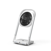 Ventilateur de sol numérique électrique réglable en hauteur, compact, oscillant à distance, en plastique, sur pied, pour usage domestique et en camping-car