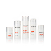 Flacons cosmétiques sans air en plastique PP de luxe 50 ml, pour soins de la peau, nettoyant visage, crème pour le visage, impression de logo personnalisable