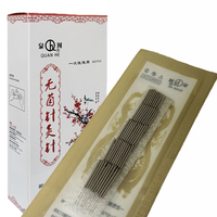 Vente en gros d'aiguilles de sujuk stériles, aiguilles d'acupuncture auriculaires faciales courtes 0.16x7mm, 500 pièces par boîte