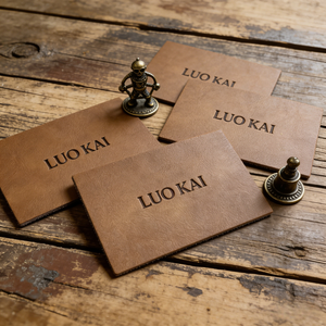 Etiquetas de Ropa con Logotipo de Marca Personalizado, Parches de Cuero Sintético PU en Rollo para Jeans, Ropa, Sombreros, Guantes, Etiquetas para Prendas - Product Image 6