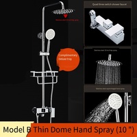 Ensemble de douche Starry Sky tête de robinet de salle de bain en acier inoxydable équipé de pluie maison tout en cuivre salle de bain hôtel pluie pressurisée sh