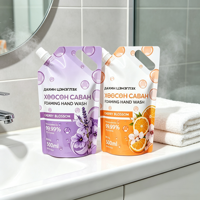 Pochettes souples personnalisées avec bec verseur pour savon liquide, shampoing, lessive – Emballage Doypack imprimé sur mesure pour recharges de produits ménagers