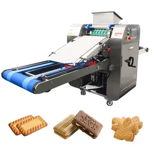 Machine à biscuits à fonctionnement pratique, équipement robuste pour la fabrication de couches de chocolat, machine à biscuits