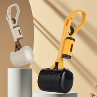 Ramasse-crottes portable, réutilisable, durable et écologique en plastique pour chiens et chats avec sacs à déjections pour la promenade et l'élimination des déchets d'animaux domestiques