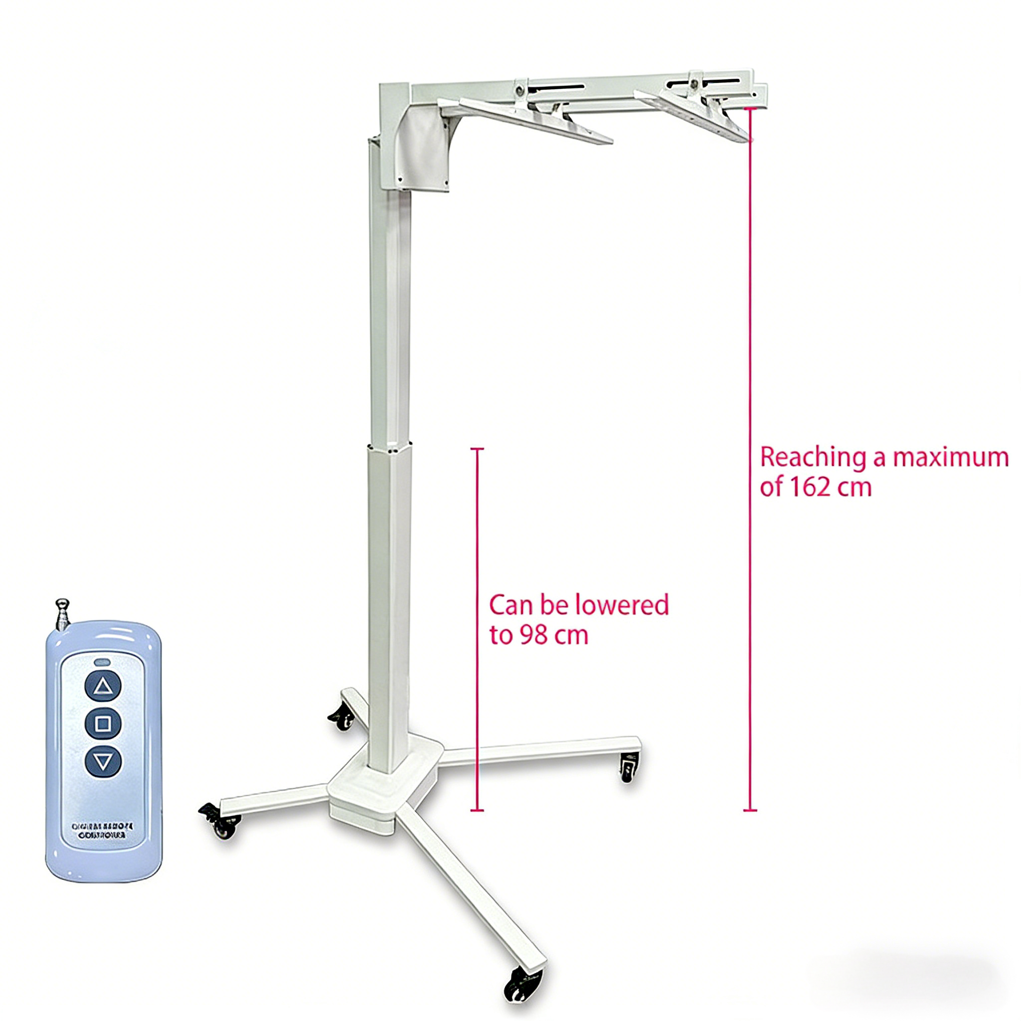 Support électrique blanc pour lampe de physiothérapie