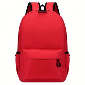 High Quality Nylon <b>Backpack</b> Waterproof Canvas Lined Simple Solid Color for Student Leisure Outdoor Sports Travel Zipper Closure - Product Image 4