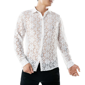 <span class=keywords><strong>Camicia</strong></span> da <span class=keywords><strong>uomo</strong></span> in <span class=keywords><strong>pizzo</strong></span> grande tinta unita <span class=keywords><strong>camicia</strong></span> da <span class=keywords><strong>uomo</strong></span> a maniche lunghe in <span class=keywords><strong>pizzo</strong></span> - Product Image 3
