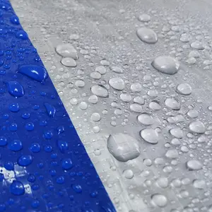 Résistant à l'eau bleu argent couverture de camion cargo couverture feuille de bâche en plastique PE bâche bâche anti-UV grande taille