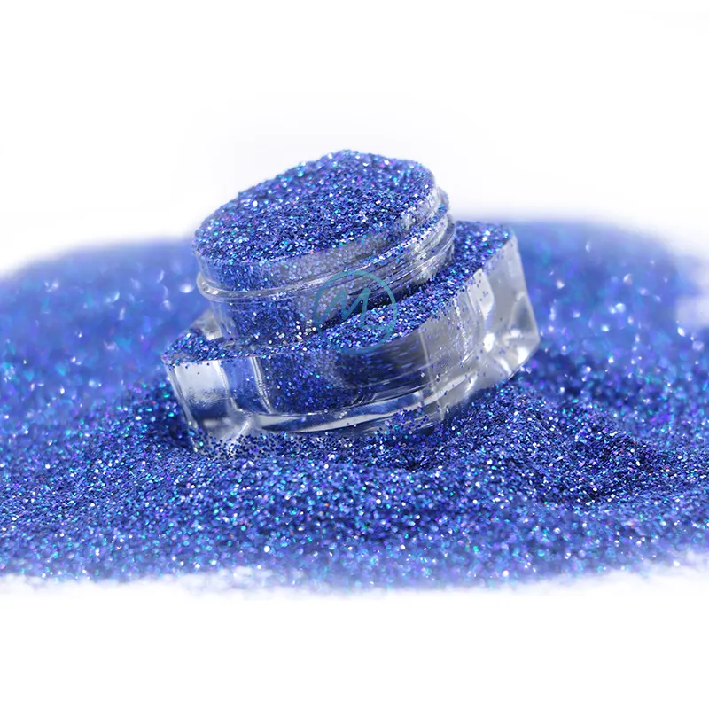 Profesyonel tırnak koyu mavi tıknaz Glitter toz krom sihirli dudaklar için holografik toz makyaj tırnak noel dekorasyon