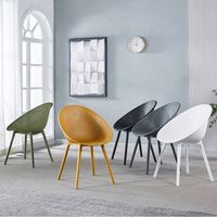 Chaise de salle à manger empilable en plastique PP moderne de qualité supérieure pour café, restaurant, cuisine et maison
