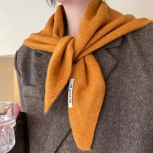 <span class=keywords><strong>Sciarpa</strong></span> a triangolo in <span class=keywords><strong>lana</strong></span> in maglia inglese originale stile nicchia Multi-funzionale foulard invernale facile da abbinare - Product Image 1