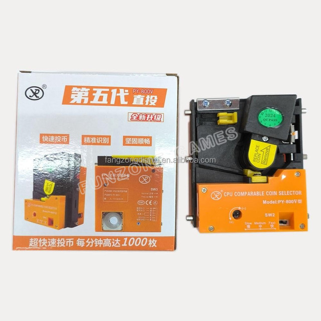 For Arcade Machine Electronic Comparable Coin Selector PY-800V CPU Directly Coin Acceptor