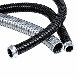 Conduit <span class=keywords><strong>flexible</strong></span> ondulé galvanisé ignifuge imperméable recouvert de PVC de 8 mm à <span class=keywords><strong>100</strong></span> mm (3 pouces) pour usine chimique - Product Image 2
