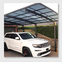 Bon marché Garage de jardin personnalisé avec abri d'auto double en aluminium