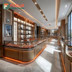 Fabricante de Vitrinas de Joyería de Lujo Personalizadas, Vitrina de Joyería con Marco de Madera para Mostrador de Centro Comercial - Product Image 6