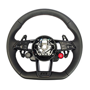 Volant modifié en cuir noir de la série Black Armor pour <span class=keywords><strong>Audi</strong></span> A4 43 46 r8 <span class=keywords><strong>r9</strong></span> ZC-TT-P110 - Product Image 3