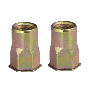 Tuerca Remachable de Cabeza Plana Pequeña, Semihexagonal, de Acero Inoxidable/Acero al Carbono, con Recubrimiento de Zinc Amarillo, M3 M4 M5 M6 M12 - Product Image 5