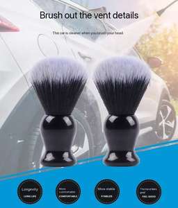 Cepillo de limpieza de barba para <span class=keywords><strong>hombre</strong></span>, para la salida de aire del coche, <span class=keywords><strong>mango</strong></span> de plástico ABS, cerdas de fibra sintética, herramienta de limpieza multifuncional - Product Image 6