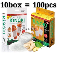 Patchs détoxifiants pour les pieds Kinoki à base de gingembre et de sel naturel pour améliorer le sommeil et déshumidifier