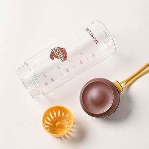 Outdoor Sports 600ml Leakproof Drinking <b>Cup</b> Bpa Free <b>Reusable</b> Travel Plastic Water Bottle With Fruit Infuser - Product Image 5