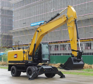 Excavatrice sur pneus SY215W de 20 tonnes et 21 tonnes, <span class=keywords><strong>action</strong></span> rapide et vitesse élevée, dernière pelle avec climatisation - Product Image 1