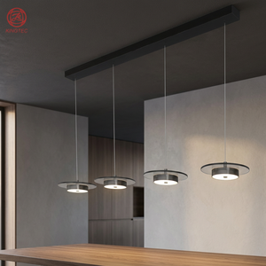 Lámpara Colgante Moderna de Acero con LED, Pantalla Redonda de Vidrio, Estilo Elegante para Comedor, Hecha en Vietnam - Product Image 4