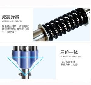 Supporto per smorzamento della stampella ascellare regolabile medico - Product Image 4