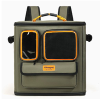Sac à dos de transport pour animaux de compagnie (chiens et chats) multifonctionnel, respirant, portable et de haute qualité, avec roulettes – Service de première classe
