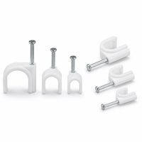 Fabricant OEM – Qualité professionnelle – Fournisseur de marques privées – Clips de câble personnalisés à clouer en plastique blanc en forme de C – Serre-câbles