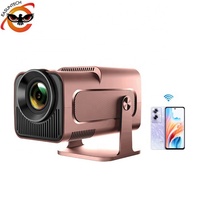 EASUNTECH Hy320mini 720P LCD Projecteur intelligent portable à courte focale LED pour extérieur, Android 11, vidéo, mini projecteur 4K 300 lumens intégré