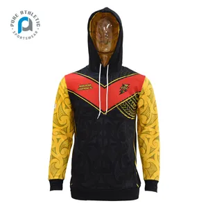 Rein 2024 neuer Stil Pullover bedruckt Sport Hoodies Pullover Herren Schweres Fleece Polyester Hoodies Sweatshirts Design Sublimation