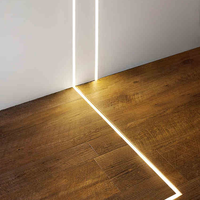 Personnalisation pour les bandes d'éclairage de barre de plafond 1m 2m 3m décorations de canal en aluminium bande de profils de LED en aluminium