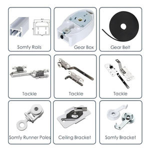 Juego de cortina inteligente Time Tuya, rieles y accesorios para Motor de cortina eléctrica, aplicación de Motor de cortina eléctrica, pista controlada a distancia - Product Image 5