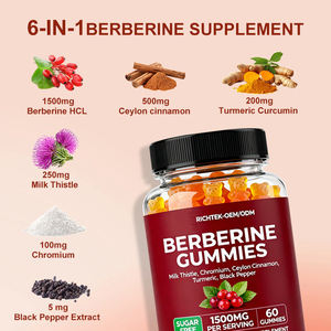 Etichette Private all'ingrosso 97% integratore sanitario berberina HCL con Ceylon cannella senza zucchero berberina - Product Image 3