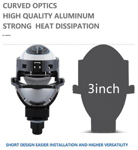 IDISON T3W 12v 3 pouces universel système <span class=keywords><strong>d</strong></span>'éclairage automatique Direct rétrofit Angle yeux bi-xénon haute puissance biled phare de voiture - Product Image 4